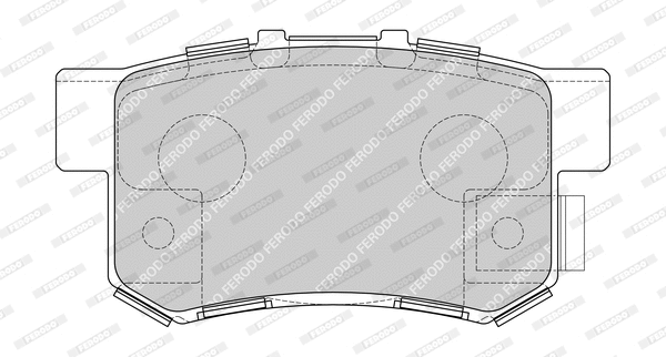 FDB1679-D FERODO Комплект тормозных колодок, дисковый тормоз (фото 1)