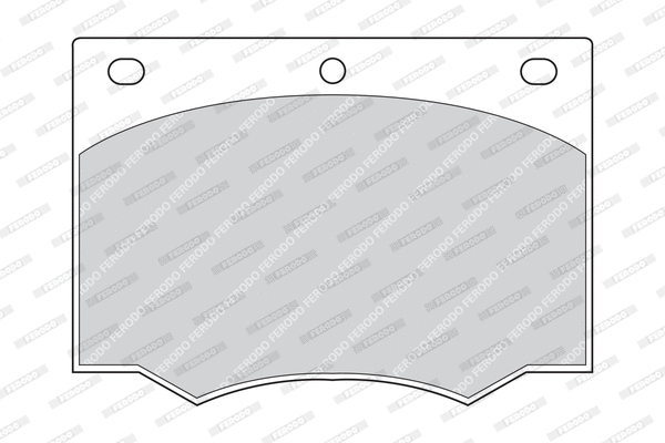 FDB168 FERODO Комплект тормозных колодок, дисковый тормоз (фото 1)
