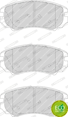 FDB1733 FERODO Комплект тормозных колодок, дисковый тормоз (фото 1)