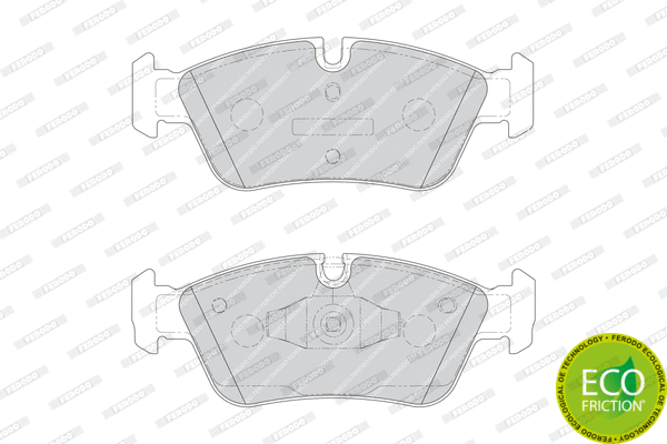 FDB1751 FERODO Комплект тормозных колодок, дисковый тормоз (фото 3)