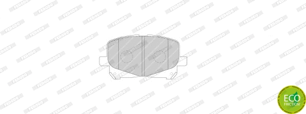 FDB1752 FERODO Комплект тормозных колодок, дисковый тормоз (фото 1)