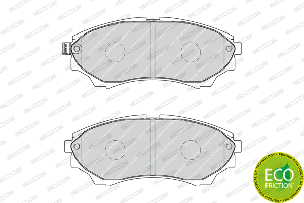 FDB1817 FERODO Комплект тормозных колодок, дисковый тормоз (фото 3)