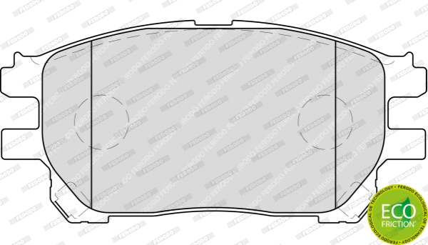 FDB1868 FERODO Комплект тормозных колодок, дисковый тормоз (фото 1)