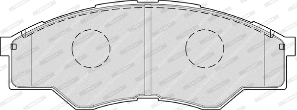 FDB1887 FERODO Комплект тормозных колодок, дисковый тормоз (фото 1)