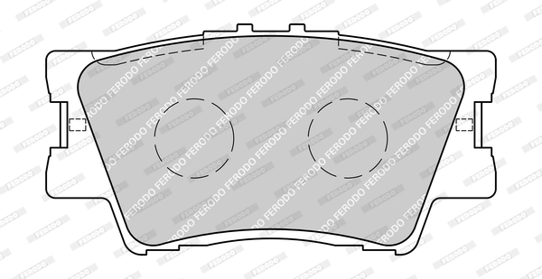 FDB1892-D FERODO Комплект тормозных колодок, дисковый тормоз (фото 1)