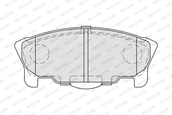 FDB1987 FERODO Комплект тормозных колодок, дисковый тормоз (фото 1)