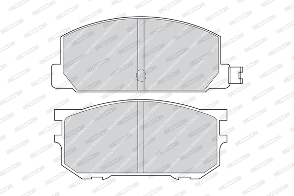 FDB219 FERODO Комплект тормозных колодок, дисковый тормоз (фото 1)
