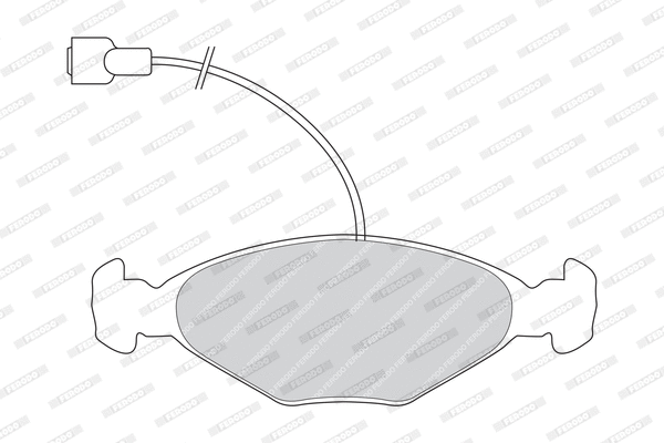 FDB236 FERODO Комплект тормозных колодок, дисковый тормоз (фото 1)