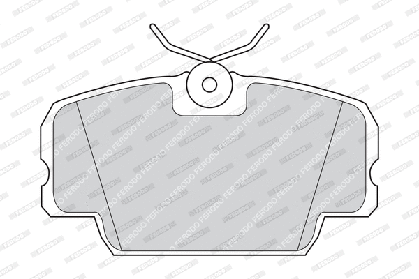 FDB303 FERODO Комплект тормозных колодок, дисковый тормоз (фото 2)