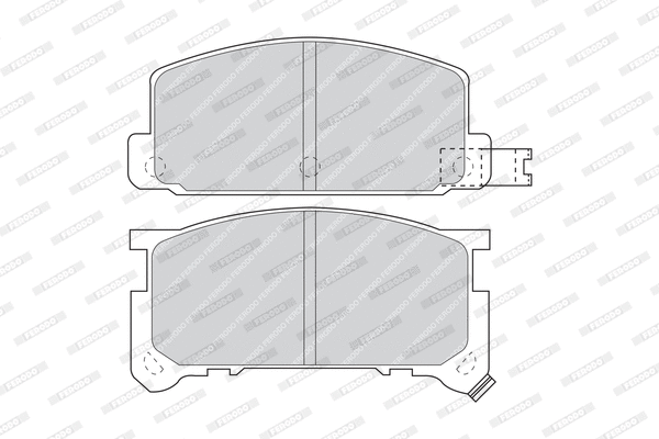 FDB326 FERODO Комплект тормозных колодок, дисковый тормоз (фото 2)