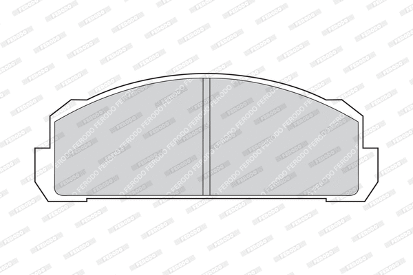 FDB37 FERODO Комплект тормозных колодок, дисковый тормоз (фото 1)