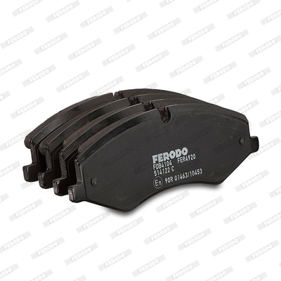 FDB4104 FERODO Комплект тормозных колодок, дисковый тормоз (фото 5)