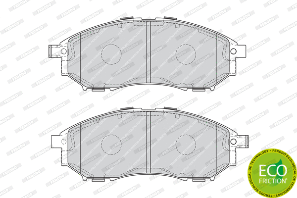FDB4177 FERODO Комплект тормозных колодок, дисковый тормоз (фото 1)