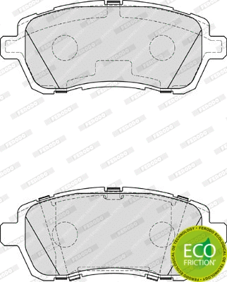 FDB4179 FERODO Комплект тормозных колодок, дисковый тормоз (фото 1)