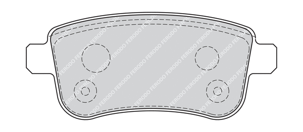 FDB4182G FERODO Комплект тормозных колодок, дисковый тормоз (фото 1)