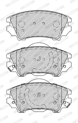 FDB4208-D FERODO Комплект тормозных колодок, дисковый тормоз (фото 1)