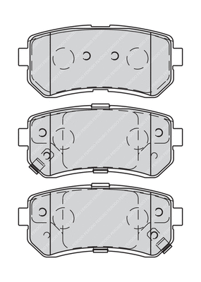 FDB4235G FERODO Комплект тормозных колодок, дисковый тормоз (фото 1)