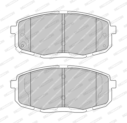 FDB4242-D FERODO Комплект тормозных колодок, дисковый тормоз (фото 1)