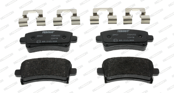 FDB4252 FERODO Комплект тормозных колодок, дисковый тормоз (фото 2)