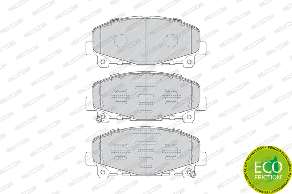 FDB4270 FERODO Комплект тормозных колодок, дисковый тормоз (фото 1)