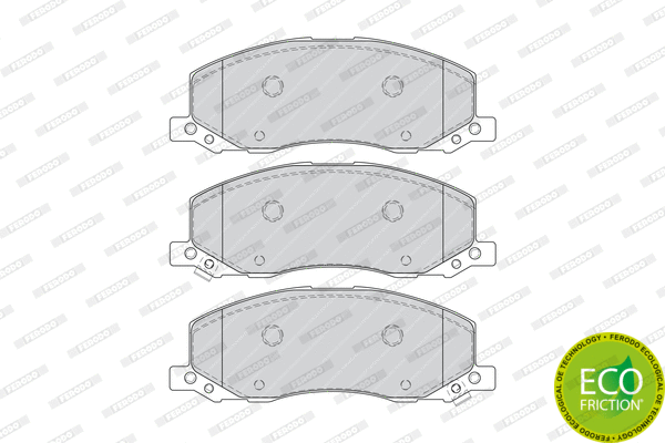 FDB4278 FERODO Комплект тормозных колодок, дисковый тормоз (фото 1)