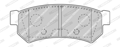 FDB4295-D FERODO Комплект тормозных колодок, дисковый тормоз (фото 1)