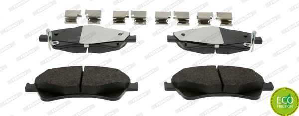 FDB4326 FERODO Комплект тормозных колодок, дисковый тормоз (фото 1)