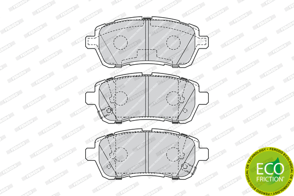 FDB4426 FERODO Комплект тормозных колодок, дисковый тормоз (фото 2)