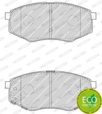 FDB4447 FERODO Комплект тормозных колодок, дисковый тормоз (фото 1)