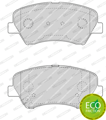 FDB4613 FERODO Комплект тормозных колодок, дисковый тормоз (фото 1)