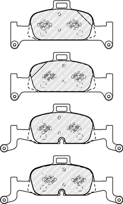 FDB4616 FERODO Комплект тормозных колодок, дисковый тормоз (фото 2)