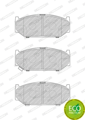 FDB4705 FERODO Комплект тормозных колодок, дисковый тормоз (фото 1)