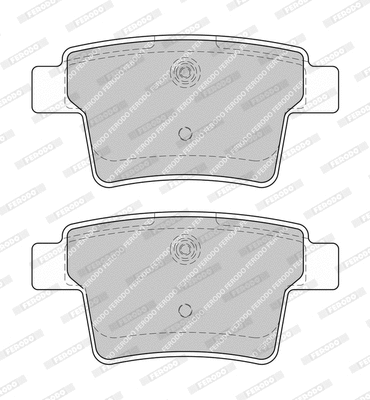FDB4784-D FERODO Комплект тормозных колодок, дисковый тормоз (фото 1)