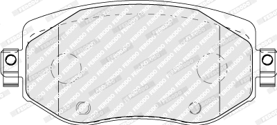 FDB5104 FERODO Комплект тормозных колодок, дисковый тормоз (фото 1)