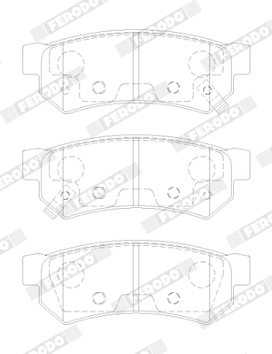 FDB5283 FERODO Комплект тормозных колодок, дисковый тормоз (фото 1)
