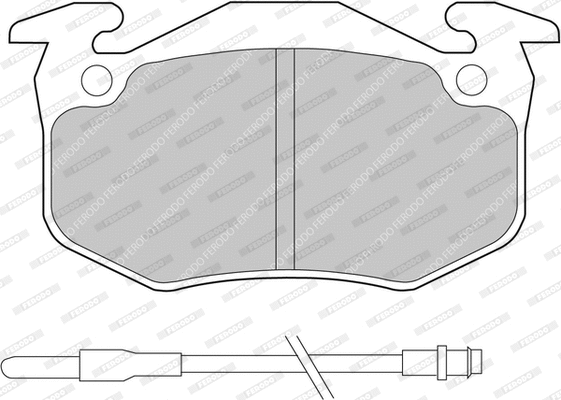 FDB537 FERODO Комплект тормозных колодок, дисковый тормоз (фото 1)
