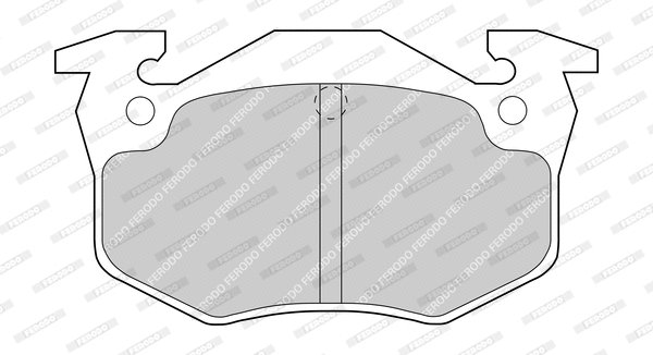 FDB558D FERODO Комплект тормозных колодок, дисковый тормоз (фото 1)