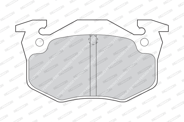 FDB558D FERODO Комплект тормозных колодок, дисковый тормоз (фото 7)