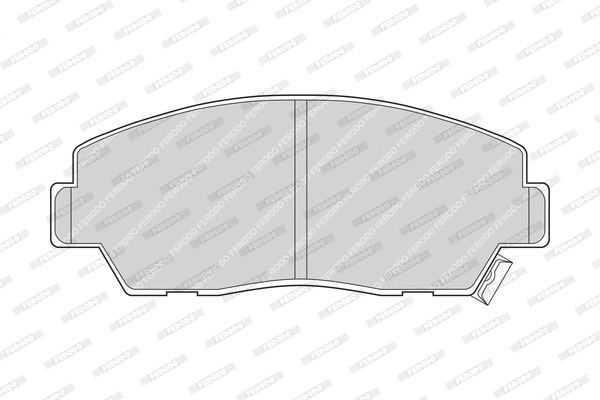 FDB633 FERODO Комплект тормозных колодок, дисковый тормоз (фото 1)