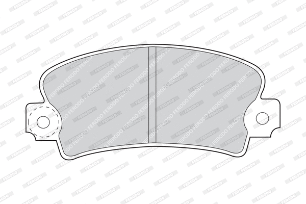 FDB72 FERODO Комплект тормозных колодок, дисковый тормоз (фото 1)