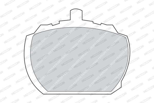 FDB833 FERODO Комплект тормозных колодок, дисковый тормоз (фото 1)