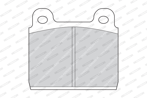 FDB84 FERODO Комплект тормозных колодок, дисковый тормоз (фото 2)