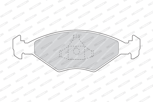 FDB895 FERODO Комплект тормозных колодок, дисковый тормоз (фото 1)