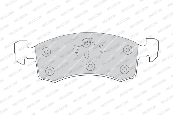 FDB923 FERODO Комплект тормозных колодок, дисковый тормоз (фото 1)