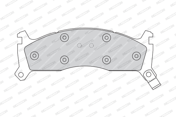 FDB976 FERODO Комплект тормозных колодок, дисковый тормоз (фото 1)