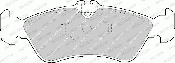 FVR1045 FERODO Комплект тормозных колодок, дисковый тормоз (фото 1)
