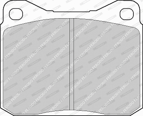 FVR129 FERODO Комплект тормозных колодок, дисковый тормоз (фото 1)