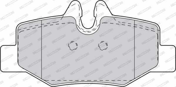 FVR1494 FERODO Комплект тормозных колодок, дисковый тормоз (фото 1)