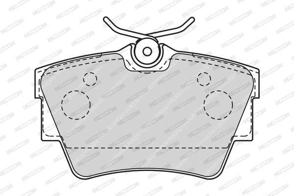 FVR1516 FERODO Комплект тормозных колодок, дисковый тормоз (фото 2)