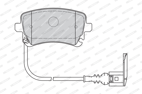 FVR1644 FERODO Комплект тормозных колодок, дисковый тормоз (фото 2)